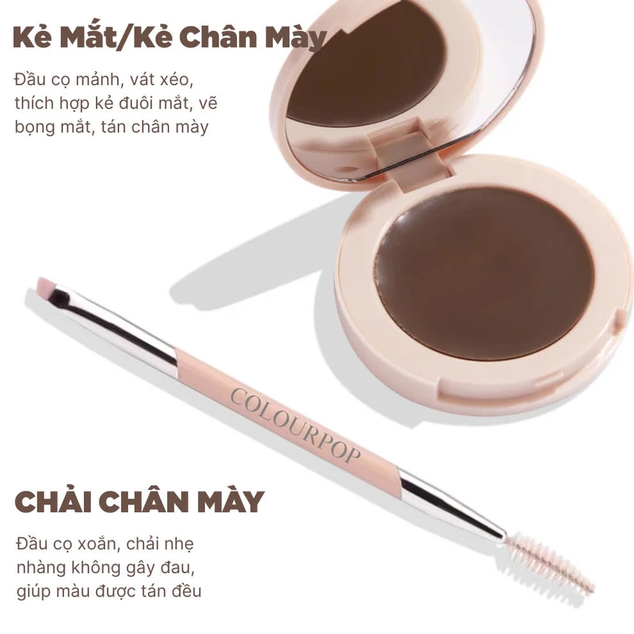 Cọ 2 Đầu Kẻ Sợi Chân Mày Và Chải Mày COLOURPOP Double-Ended Brush CA1
