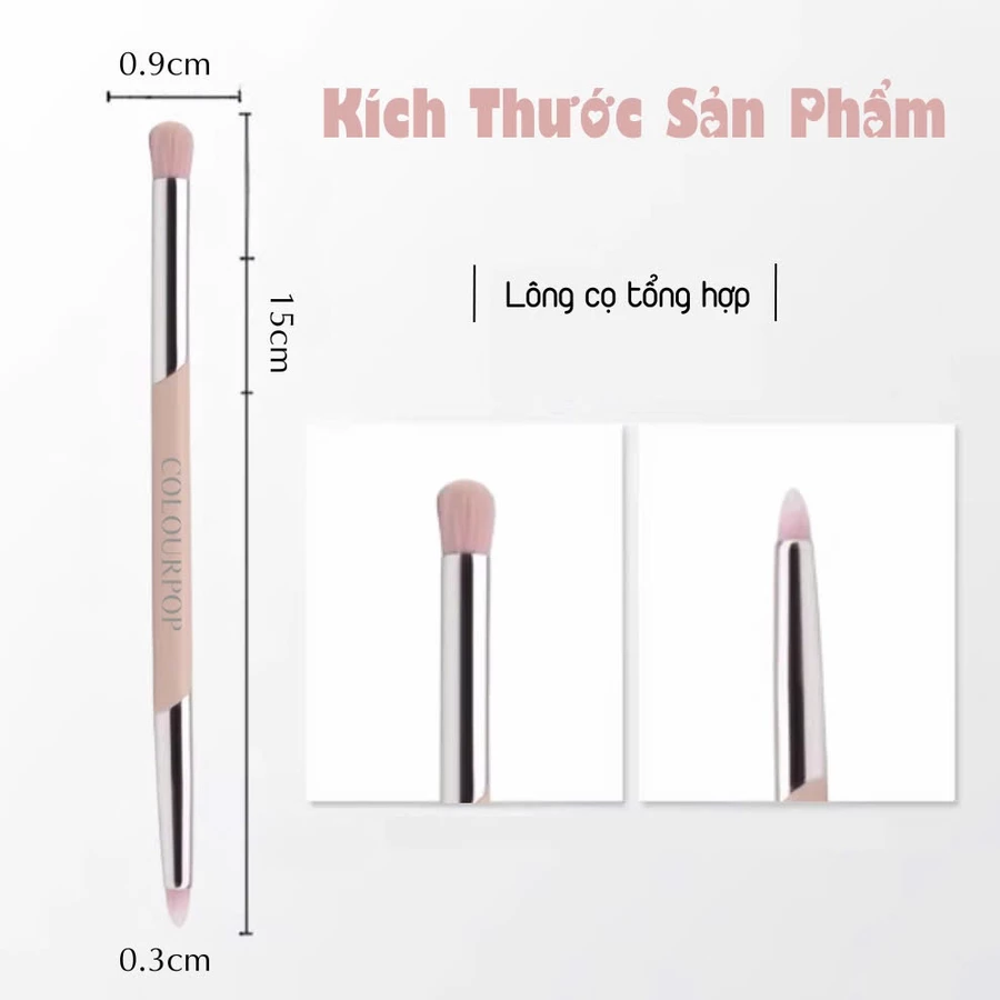 Cọ Mắt 2 Đầu COLOURPOP Double-Ended Eye Brush CA4