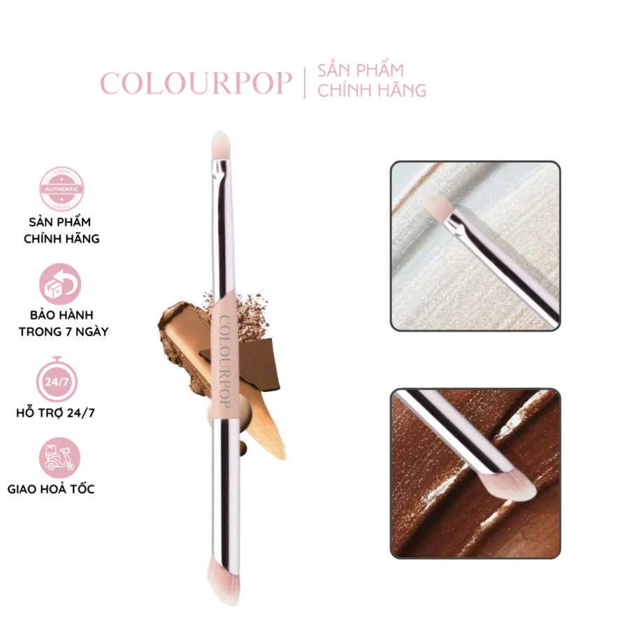 Cọ 2 Đầu Che Khuyết Điểm Tạo Khối Mũi Và Viền Môi COLOURPOP Double-Ended Brush CA5