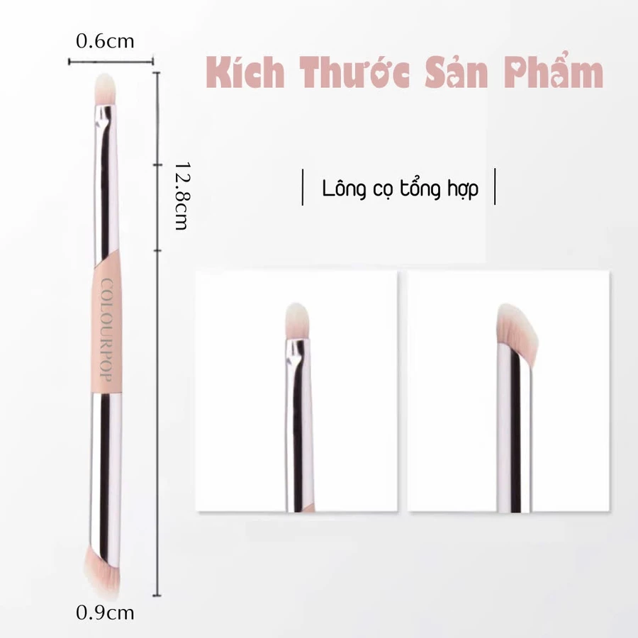 Cọ 2 Đầu Che Khuyết Điểm Tạo Khối Mũi Và Viền Môi COLOURPOP Double-Ended Brush CA5