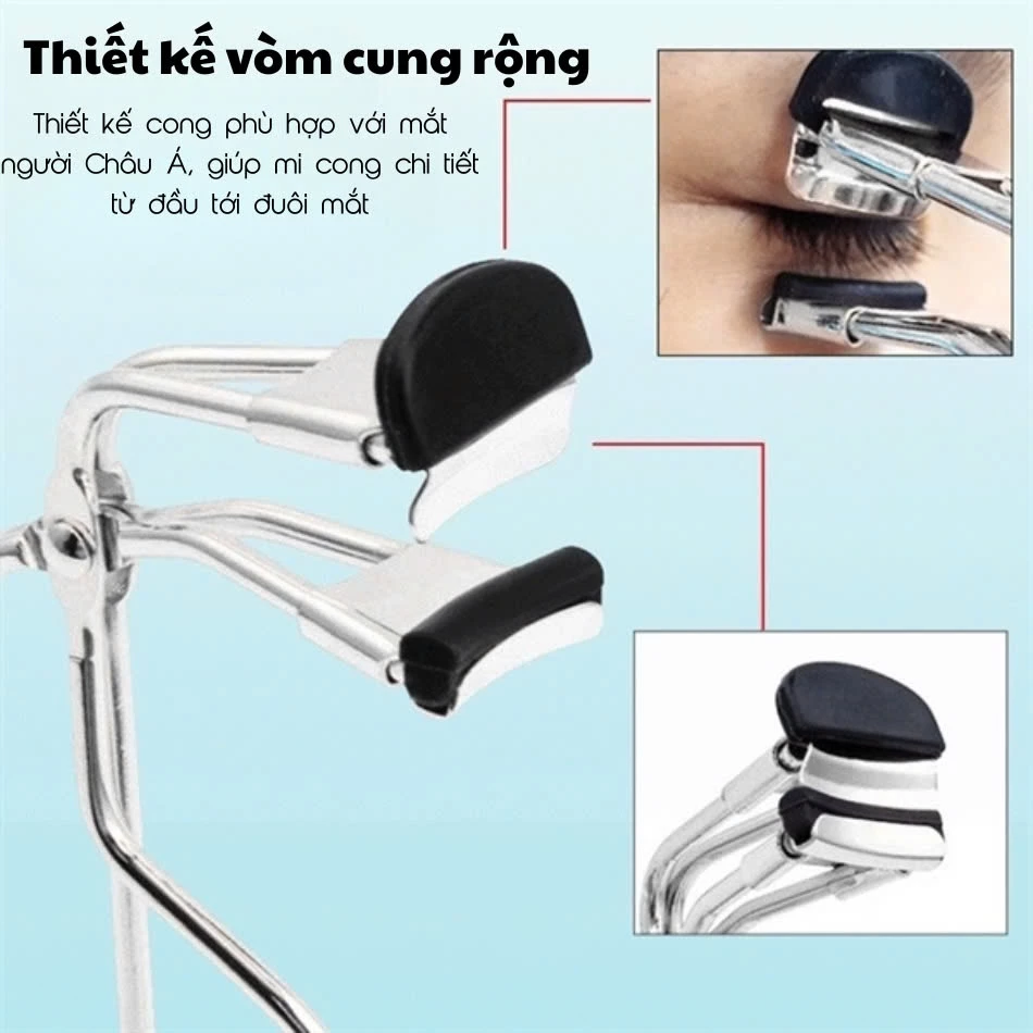 Kẹp bấm mi góc MAGA Eyelash Curler Rose Gold dễ bấm dễ cong chính hãng BM001