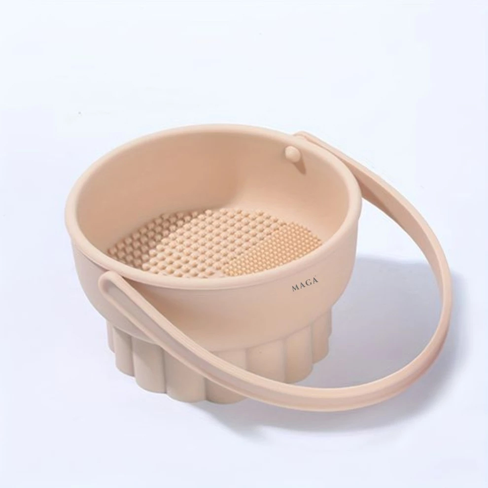 Bộ Dụng Cụ Vệ Sinh Cọ Trang Điểm Và Giặt Mút Trang Điểm Cao Cấp MAGA 3 in 1 Makeup Brush Cleaner Mat MA113