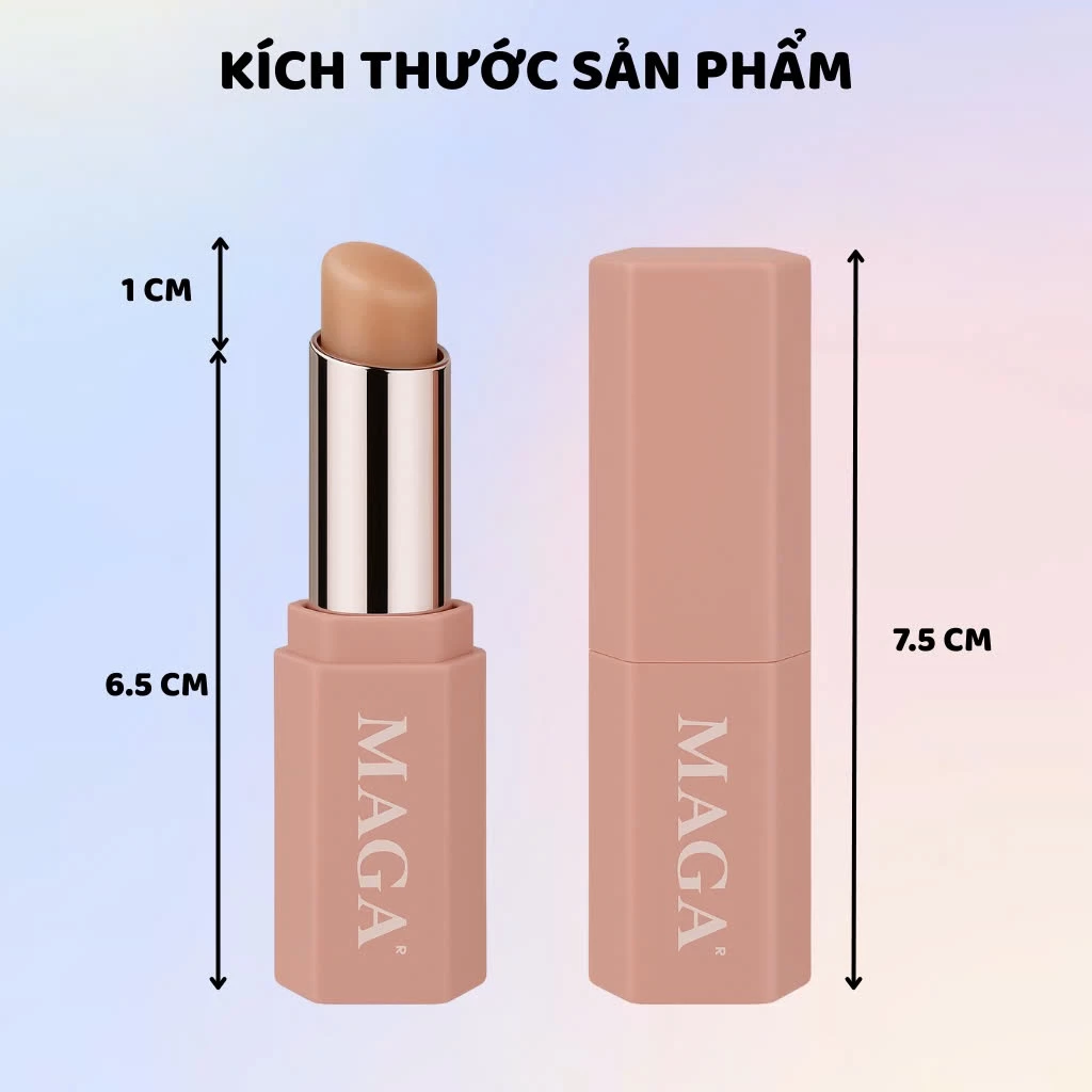 Cọ Tán Son Môi Che Khuyết Điểm Có Nắp MAGA Silicone Cọ Tán Son Chất Liệu Mềm Mại MA39