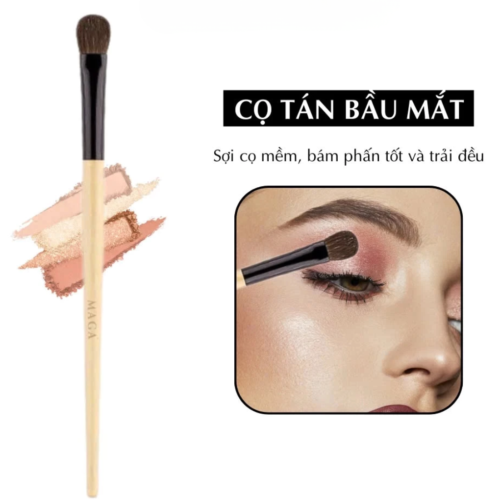 Cọ tán bầu mắt thân khó trầy MAGA Handheld Eye Shadow - cọ MAGA - cọ tán phấn mắt MA45