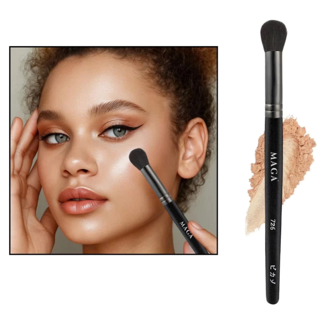 Cọ trang điểm đánh highlight khối mũi đầu tròn MAGA Hightlight Brush MA726
