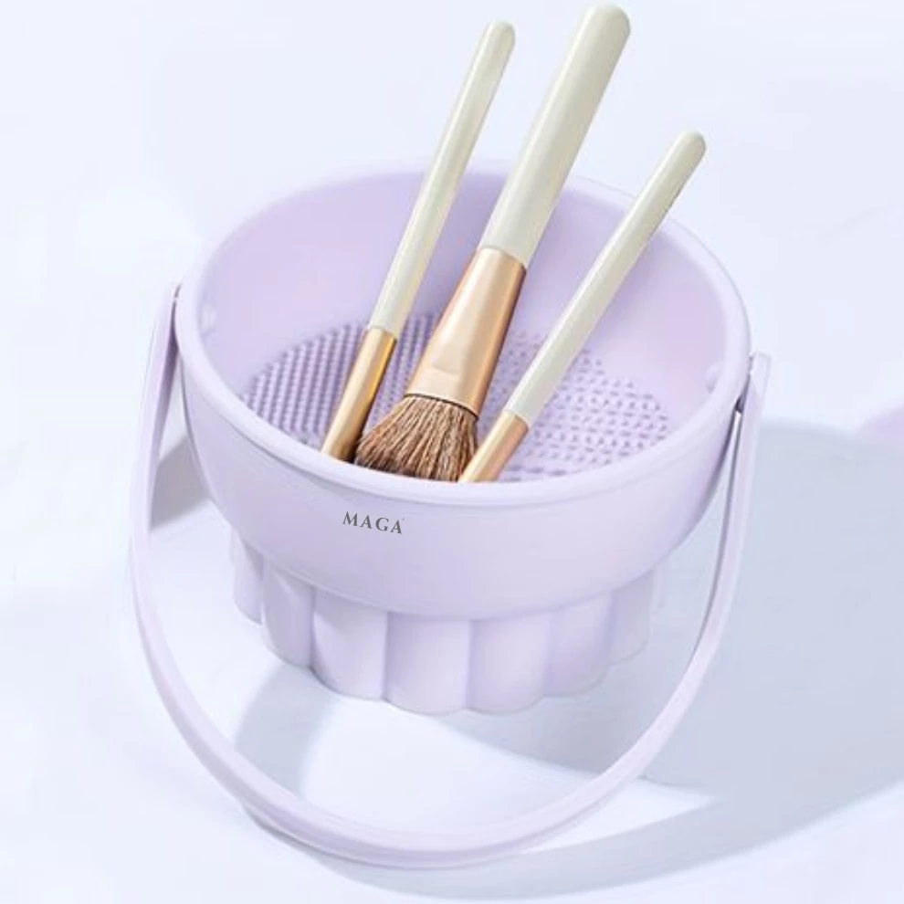 Bát Vệ Sinh Cọ Silicone MAGA 3 In 1 Makeup Brush Cleaner Mat MA112