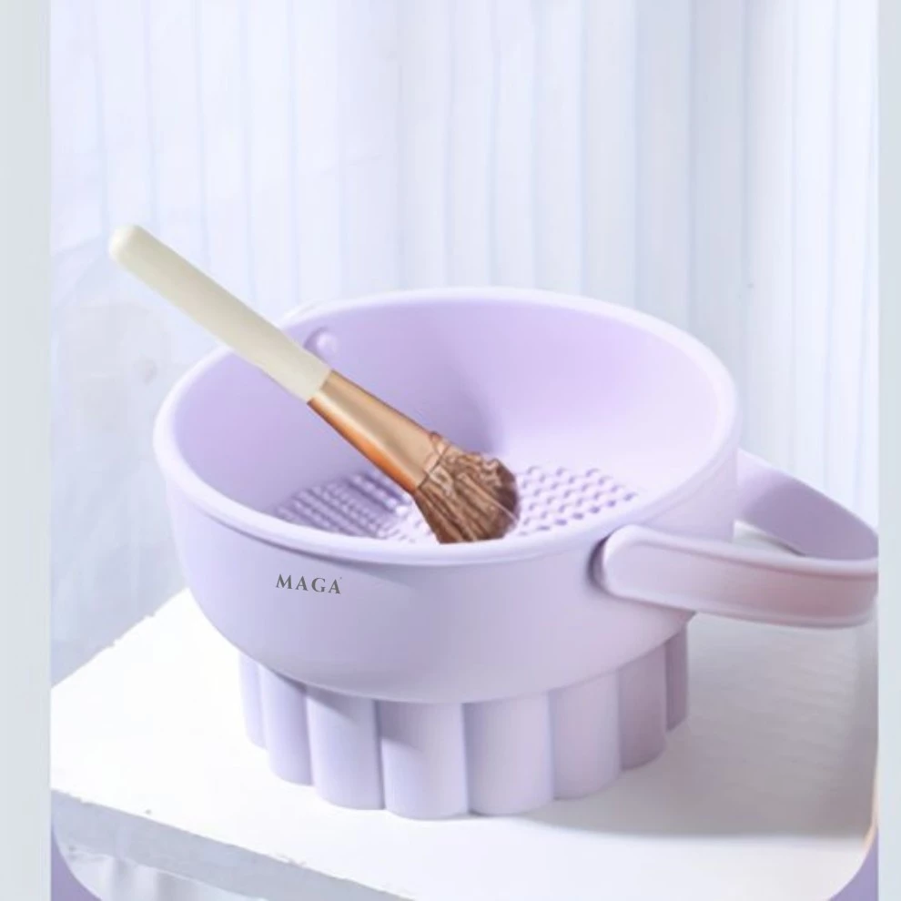 Bát Vệ Sinh Cọ Silicone MAGA 3 In 1 Makeup Brush Cleaner Mat MA112