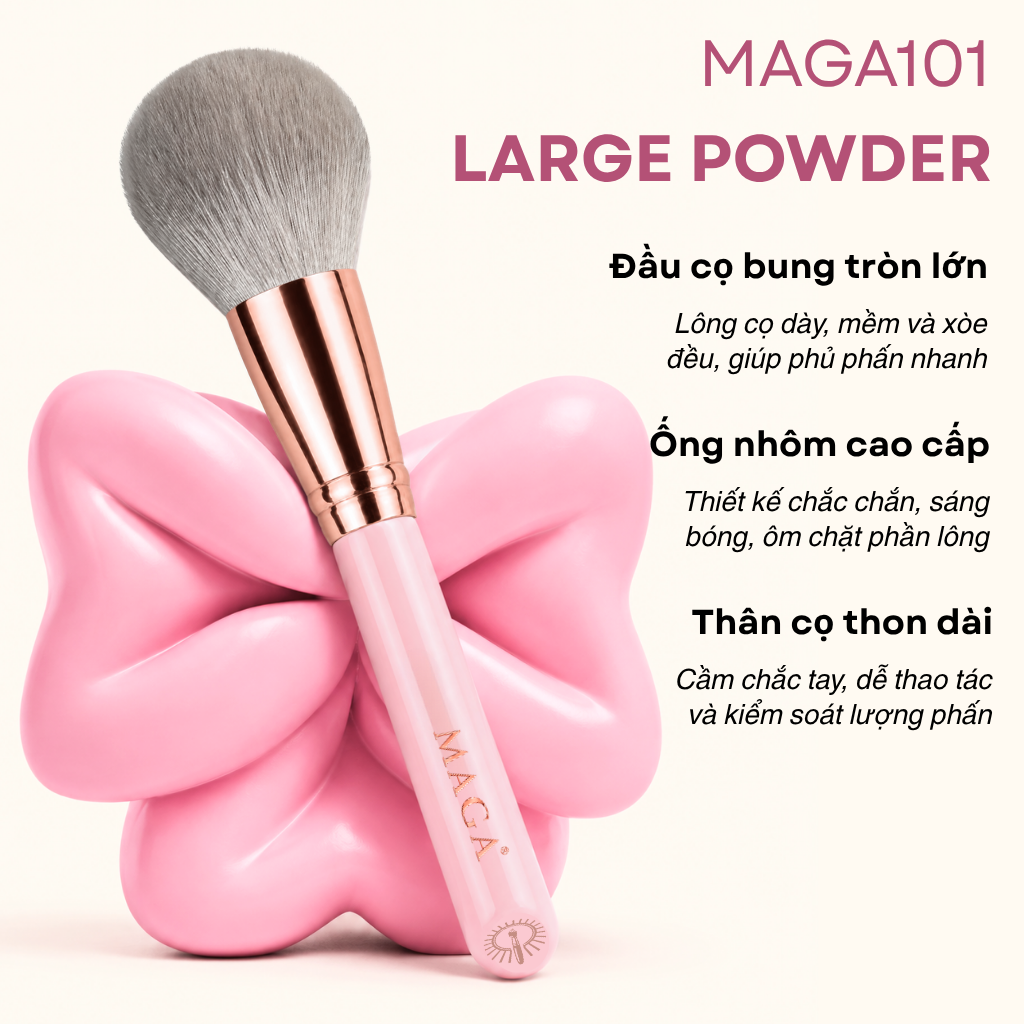 Cọ trang điểm phủ phấn MAGA Large Powder MAGA101