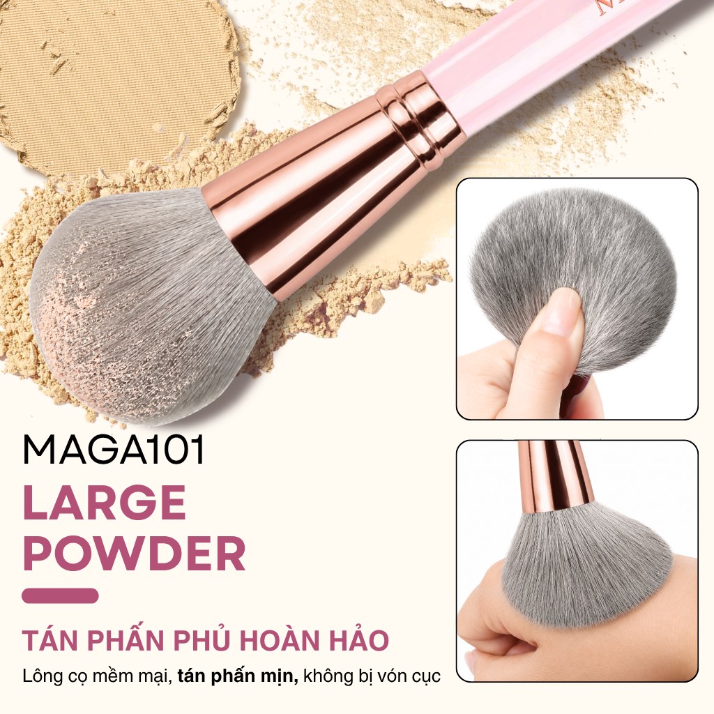 Cọ trang điểm phủ phấn MAGA Large Powder MAGA101