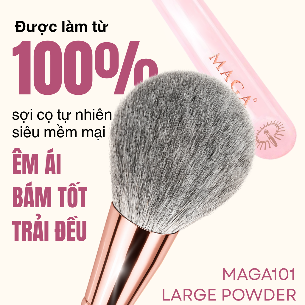 Cọ trang điểm phủ phấn MAGA Large Powder MAGA101