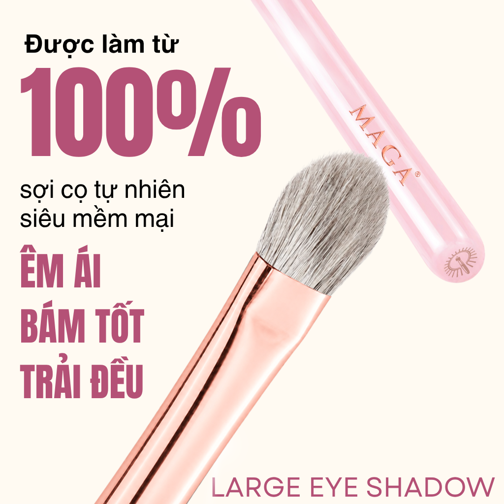 Cọ Tán Màu Mắt Lớn MAGA Large Eye Shadow MAGA108 Lông Mềm Bám Phấn Tốt