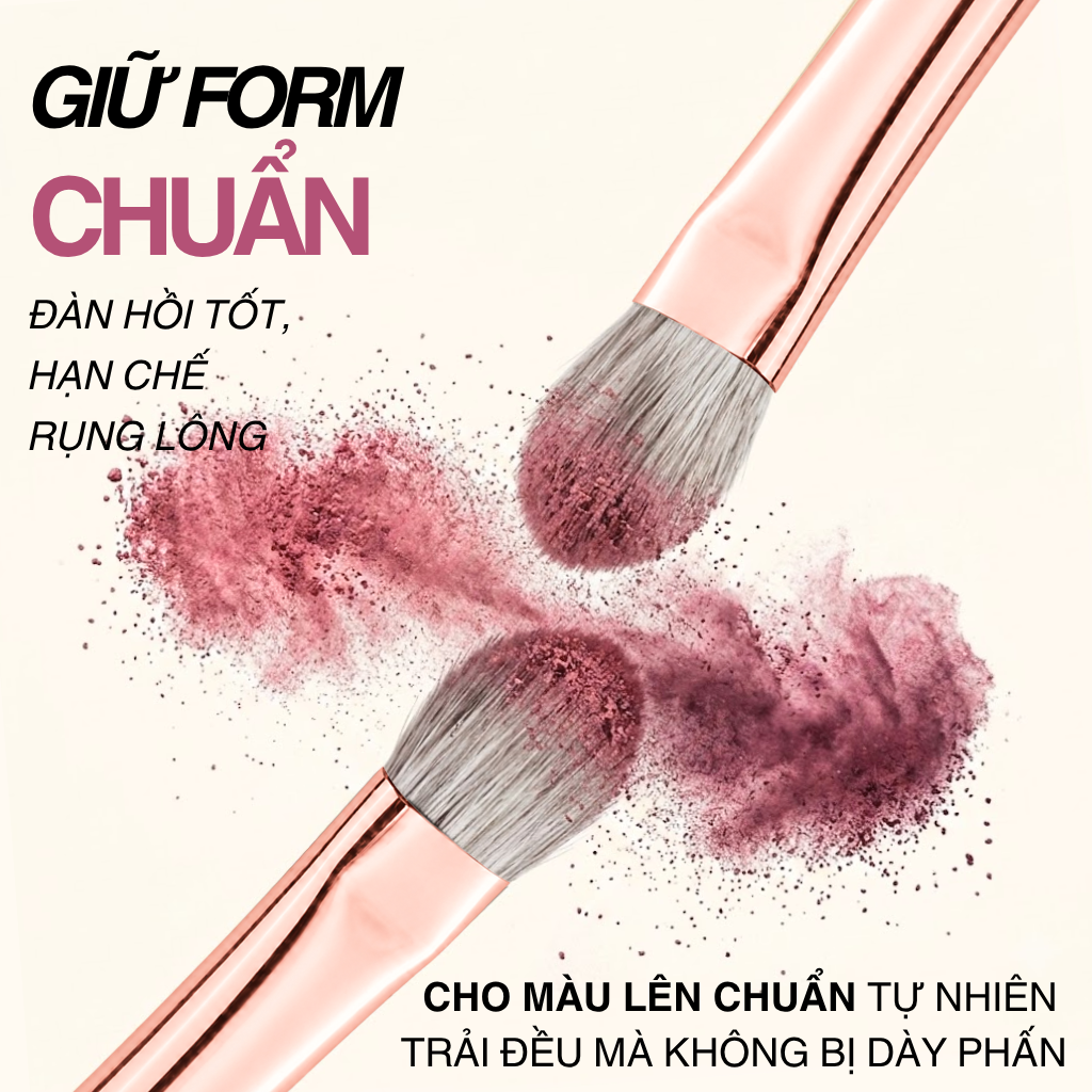 Cọ Tán Màu Mắt Lớn MAGA Large Eye Shadow MAGA108 Lông Mềm Bám Phấn Tốt