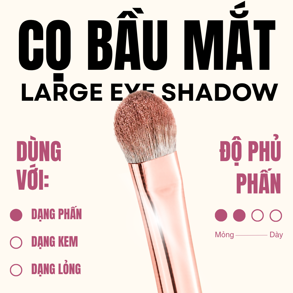 Cọ Tán Màu Mắt Lớn MAGA Large Eye Shadow MAGA108 Lông Mềm Bám Phấn Tốt