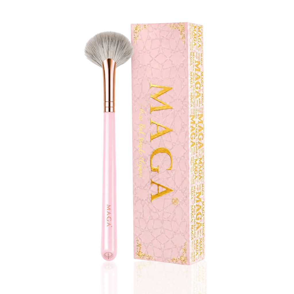 Cọ highlight bắt sáng hình quạt chuyên nghiệp MAGA Small Fan MAGA111 cọ má hồng đa năng, cọ trang điểm cấp
