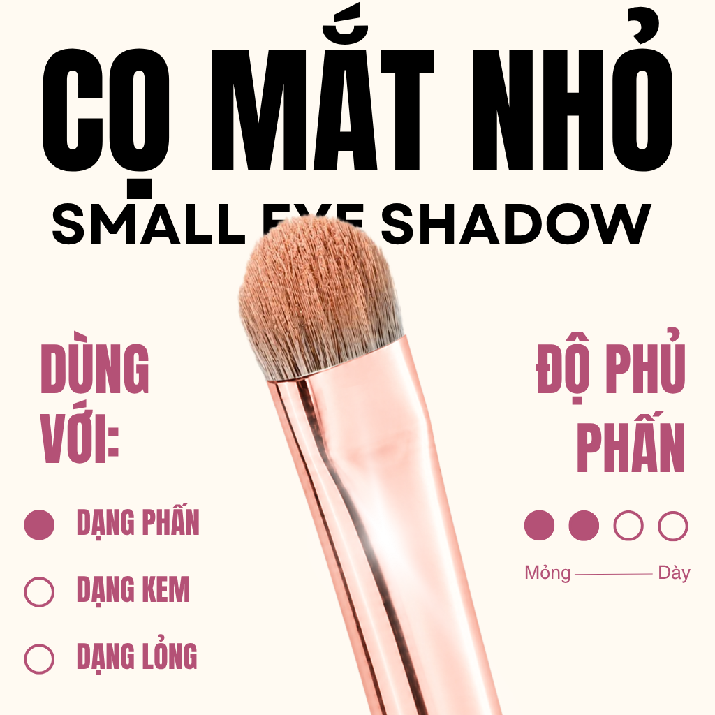 Cọ Blend Màu Mắt - Cọ Tán Màu Mắt MAGA Small Eye Shadow MAGA112
