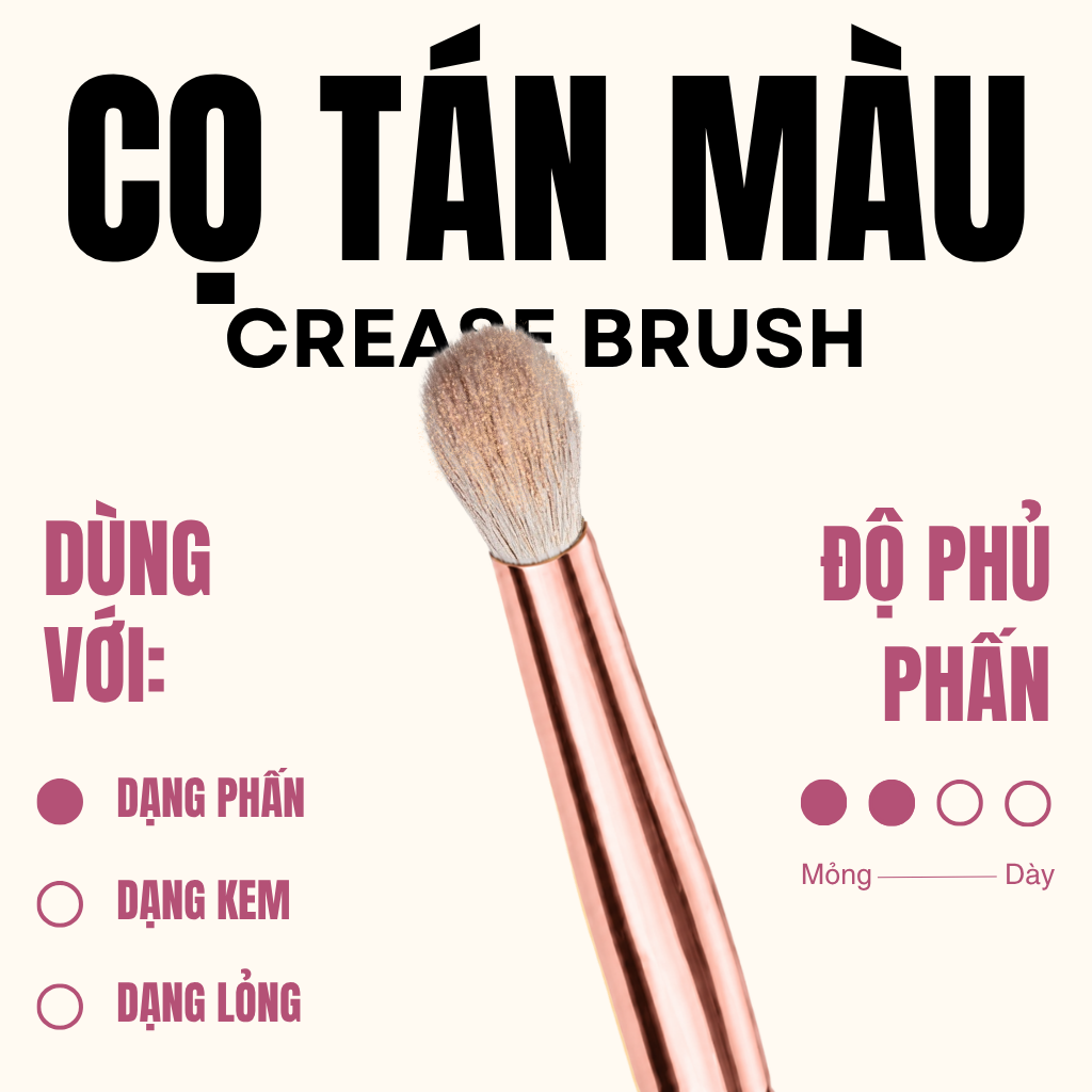 Cọ Tán Bầu Mắt Blend Màu Mắt MAGA Crease Brush MAGA115