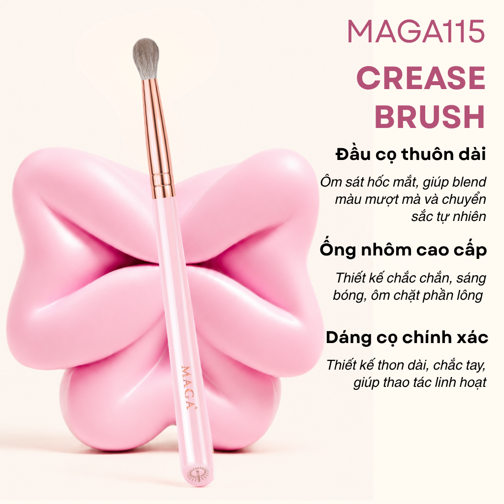 Cọ Tán Bầu Mắt Blend Màu Mắt MAGA Crease Brush MAGA115