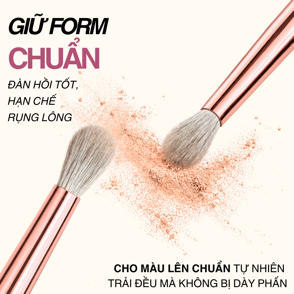 Cọ Tán Bầu Mắt Blend Màu Mắt MAGA Crease Brush MAGA115