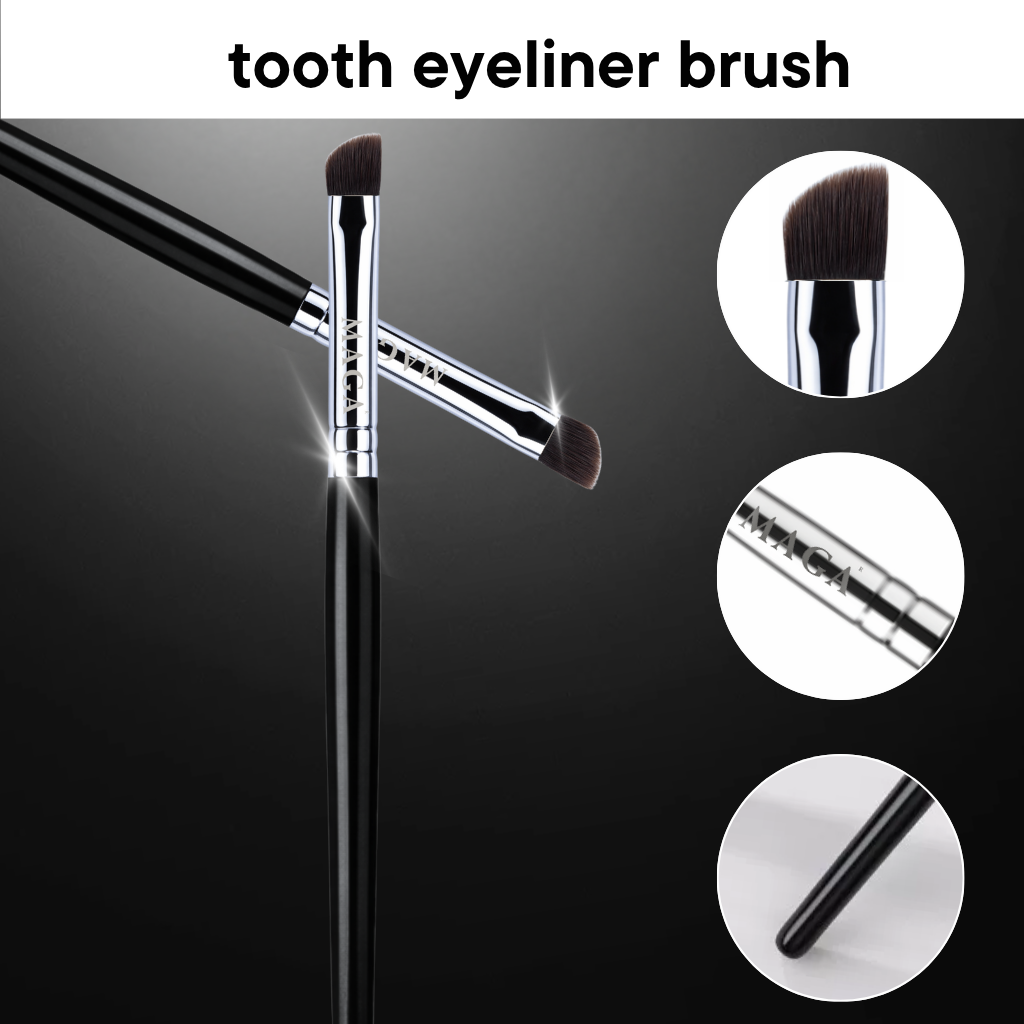 Cọ Kẻ Mắt Đầu Vát Đa Năng Cho Makeup Mắt Chi Tiết MAGA MAT04 Tooth Eyeliner Brush