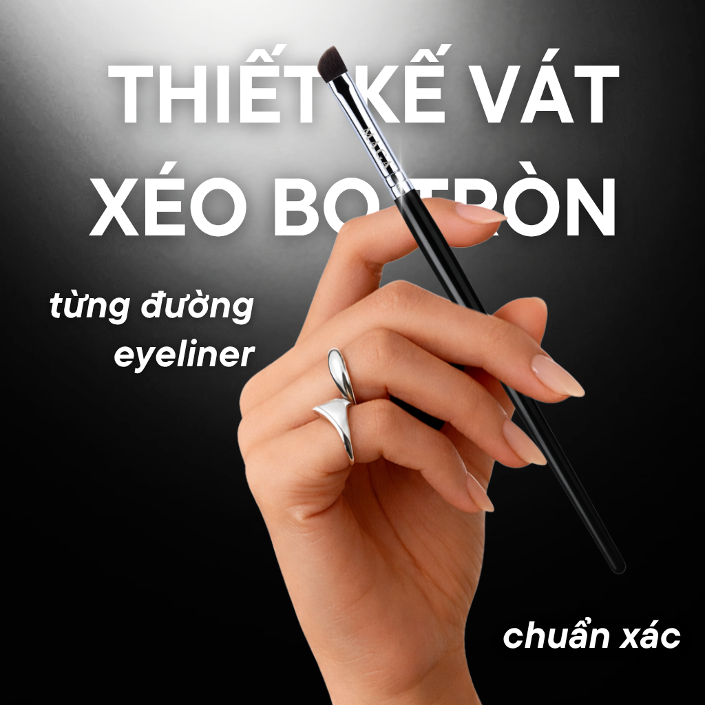 Cọ Kẻ Mắt Đầu Vát Đa Năng Cho Makeup Mắt Chi Tiết MAGA MAT04 Tooth Eyeliner Brush