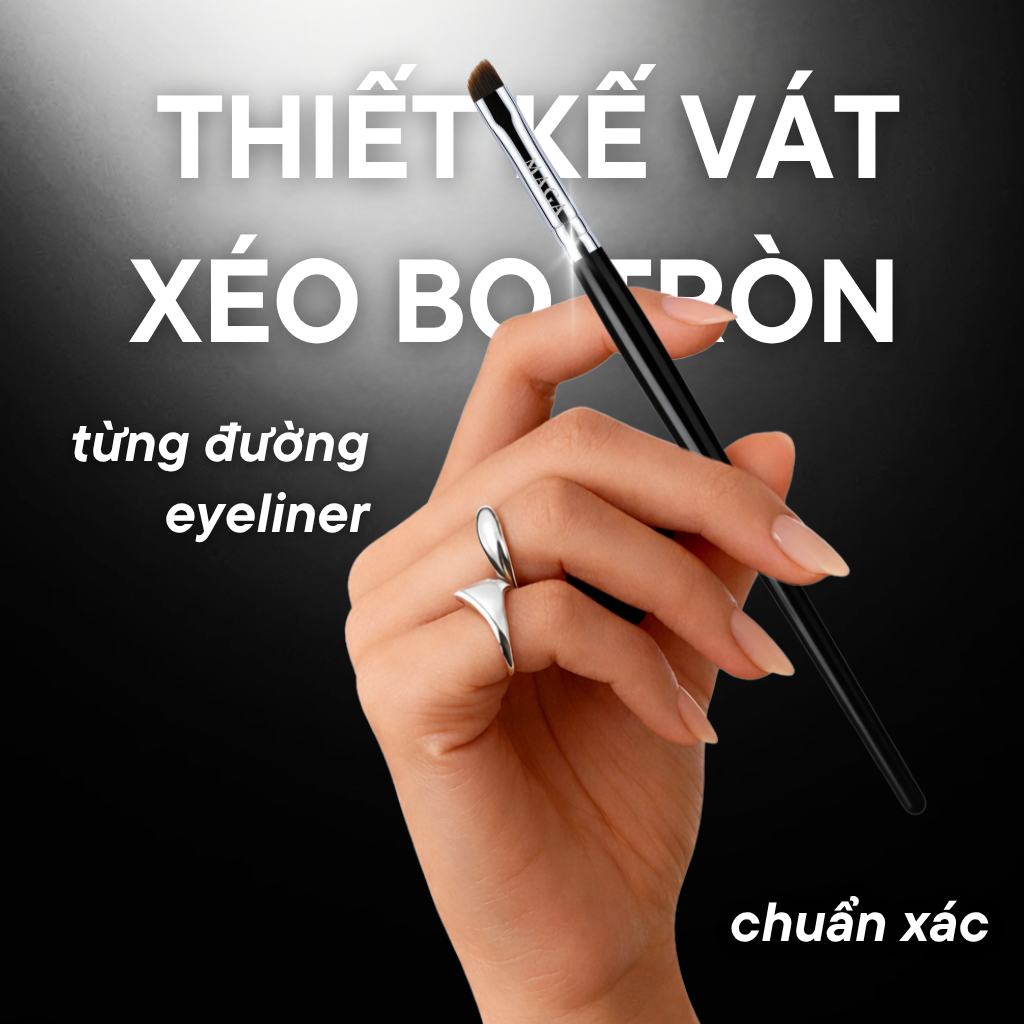 Cọ Kẻ Mắt Đầu Nhỏ Cho Đường Eyeliner Gọn Và Chính Xác MAGA MAT05 Tooth Eyeliner Brush