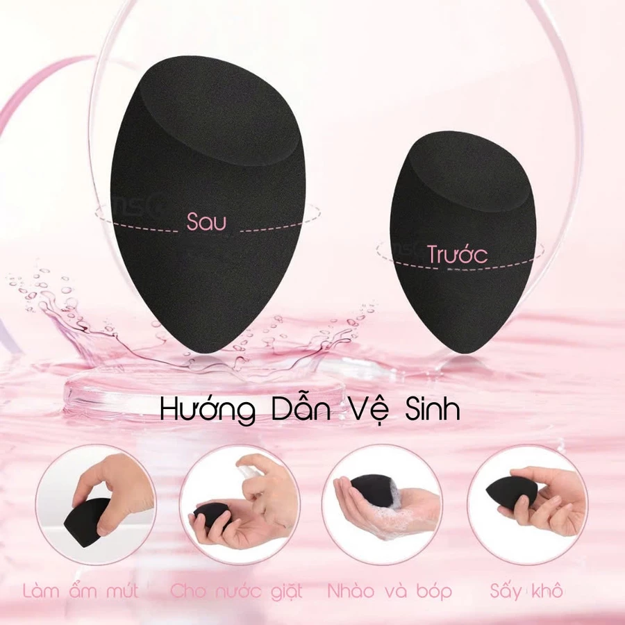 Mút Tán Kem Nền MSQ Miracle Foundation Concealer MSQM1