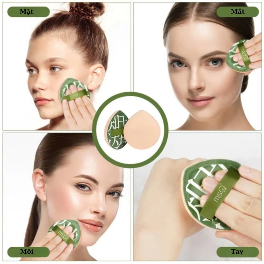 Mút Trang Điểm Mút Tán Kem Nền Cushion MSQ Cushion Makeup Sponge Puff Mềm Mịn Đàn Hồi MSQM4