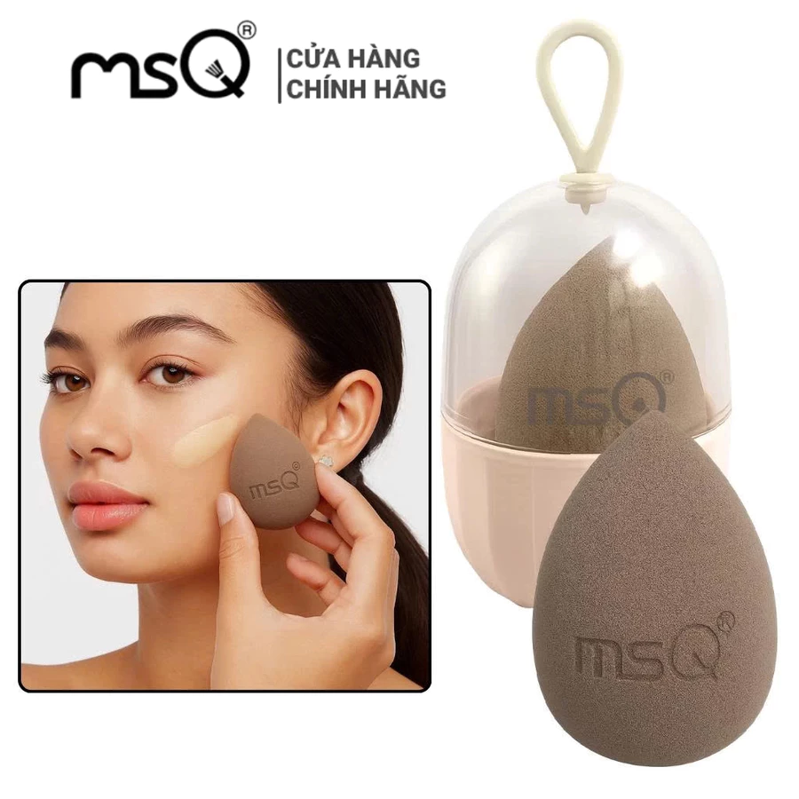 Mút Tán Kem Nền Hình Giọt Nước Mềm Mịn MSQ Miracle Complexion Màu Caphe MSQM5