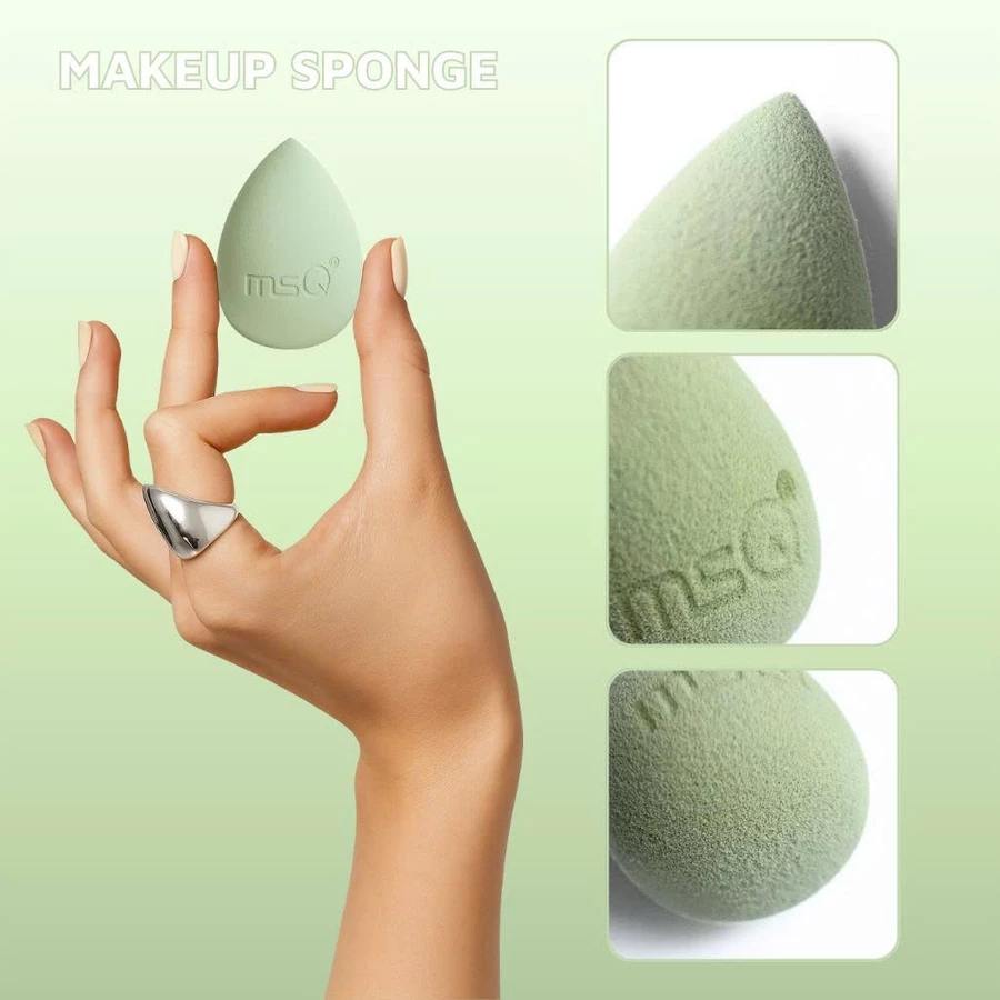 Bông mút tán kem che khuyết điểm siêu mềm MSQ Miracle Complexion đàn hồi cao Size S MSQM6