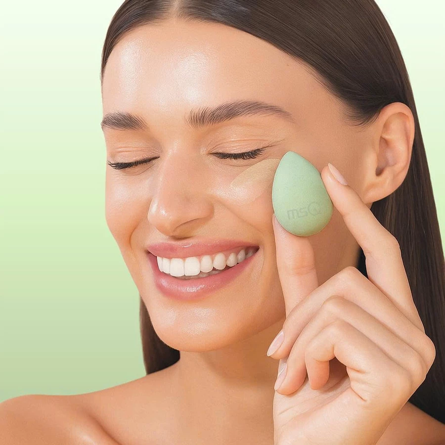 Bông mút tán kem che khuyết điểm siêu mềm MSQ Miracle Complexion đàn hồi cao Size S MSQM6