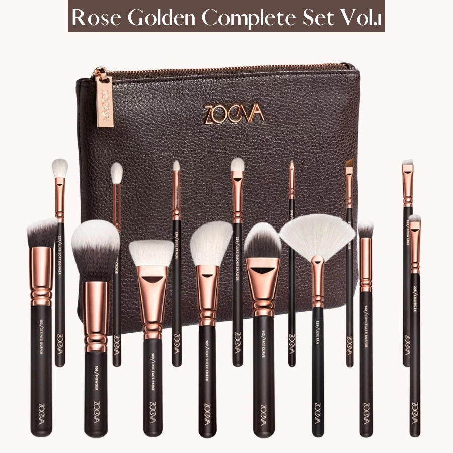 Bộ Cọ Trang Điểm ZOEVA Rose Golden Complete Vol.1 15 Cây 0102