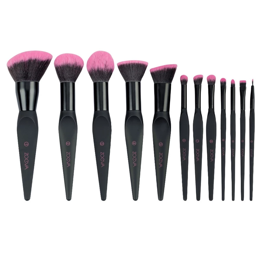 Bộ Cọ 12 Cây Cao Cấp ZOEVA Rhodamine Read Luxury Thiết Kế Ấn Tượng Lông Siêu Mềm